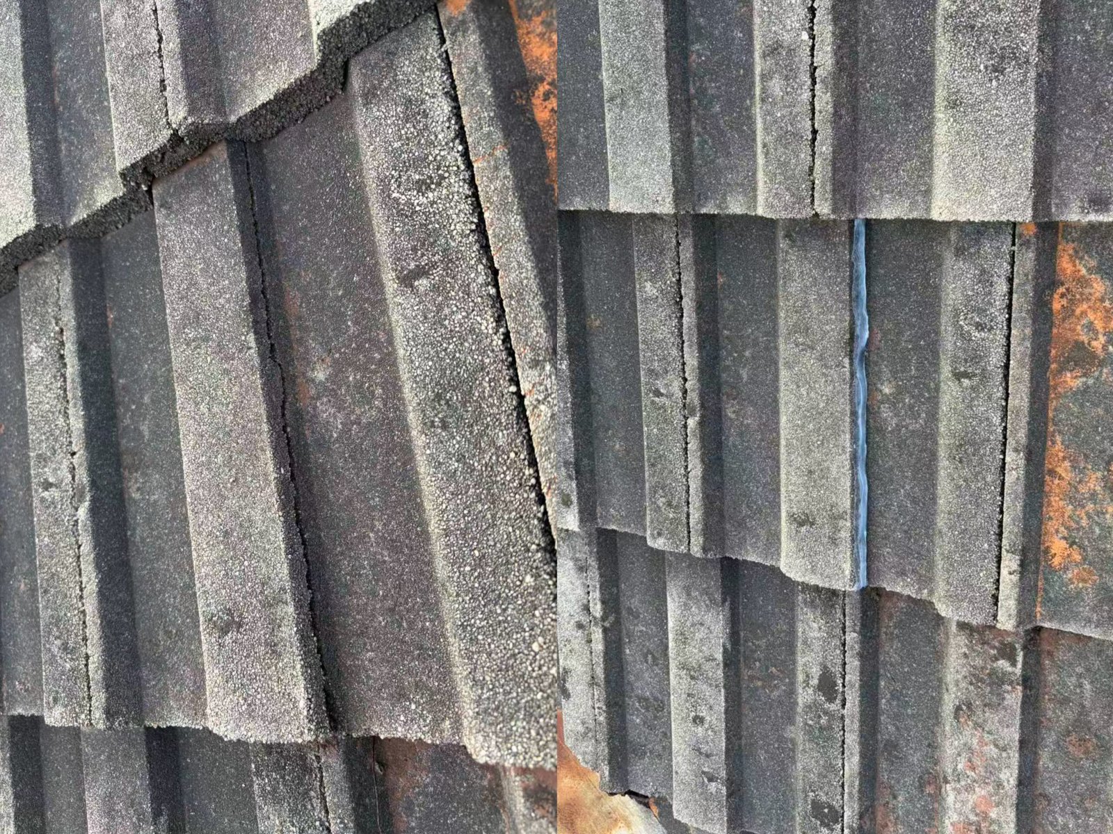 Leaking pipe joint