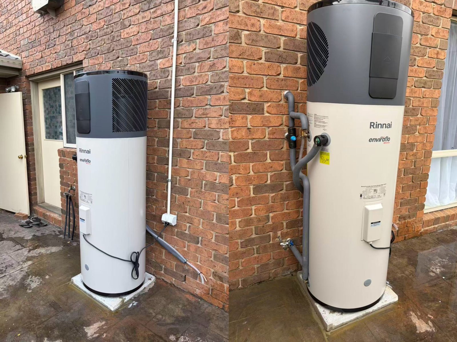 Heat pump hot water installation